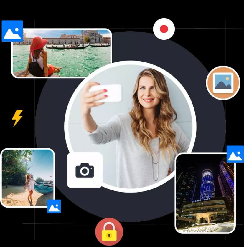 View Photos and Access File Explorer